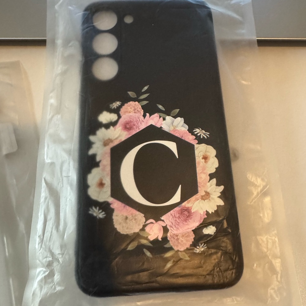Floral Black Phone Case